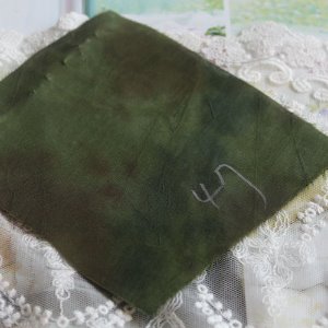 [대폭](감물천연염색)인견실크-민평워터컬러 초록카키21d047