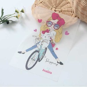 [3D전사지]자전거쇼핑 소녀63번(93063)