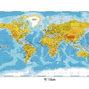 DTP20수면평직컷트지-세계지도(167357)