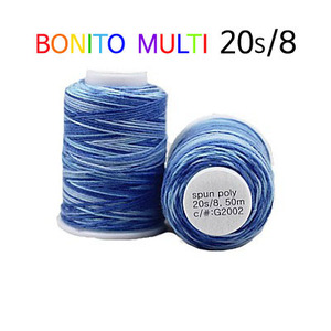 (20수/8합)1mm굵은실-보니또(Bonito)블루멀티G2002
