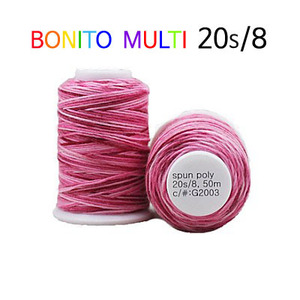 (20수/8합)1mm굵은실-보니또(Bonito)핑크멀티G2003